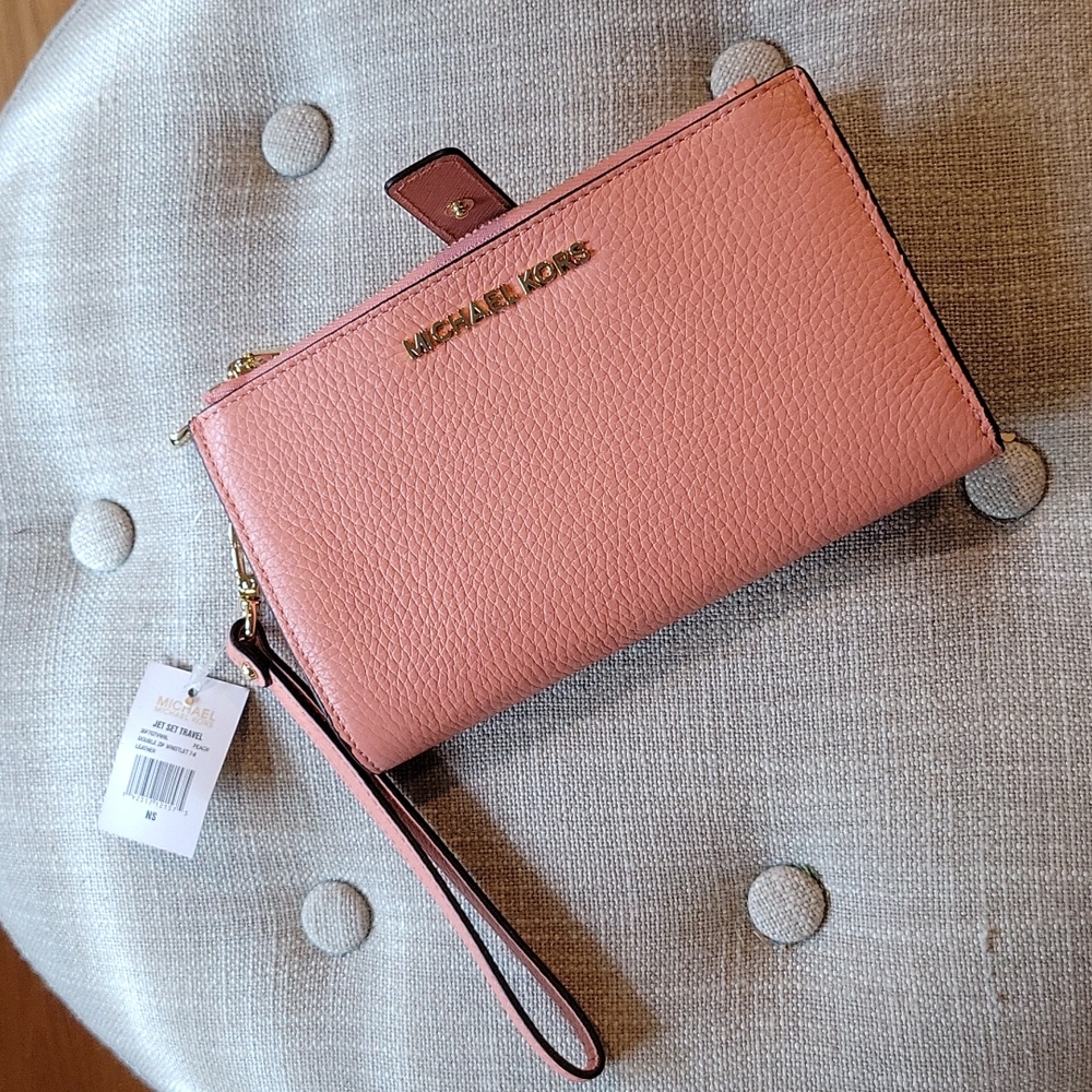 Michael Kors Jet set double zip wristlet